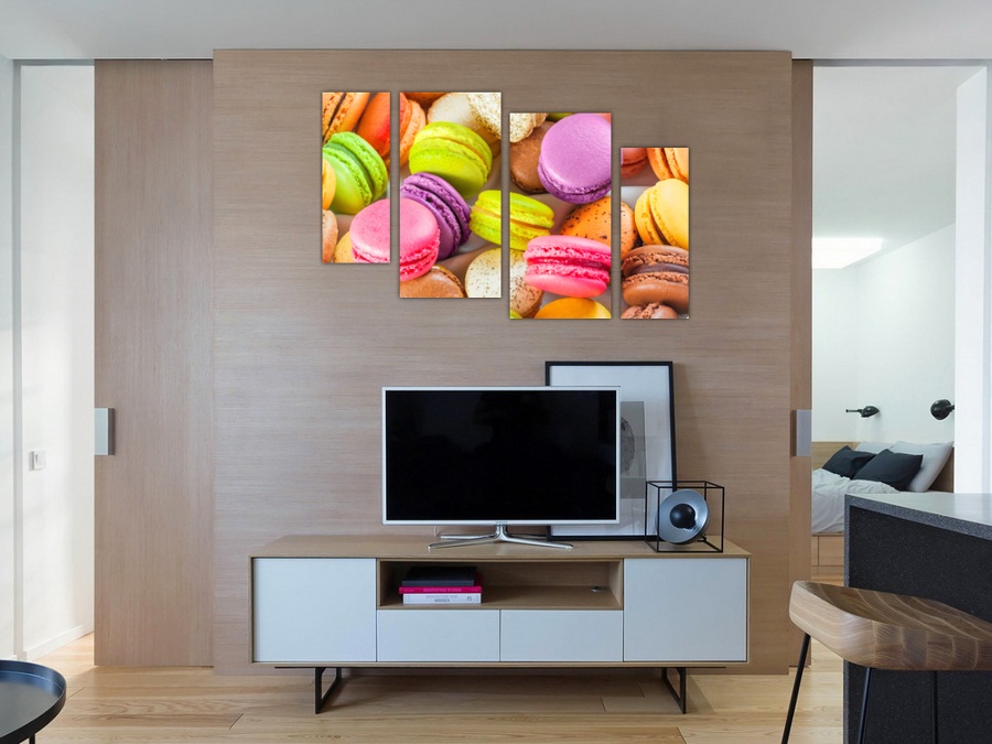 Разноцветные макарон | Гостинная комната