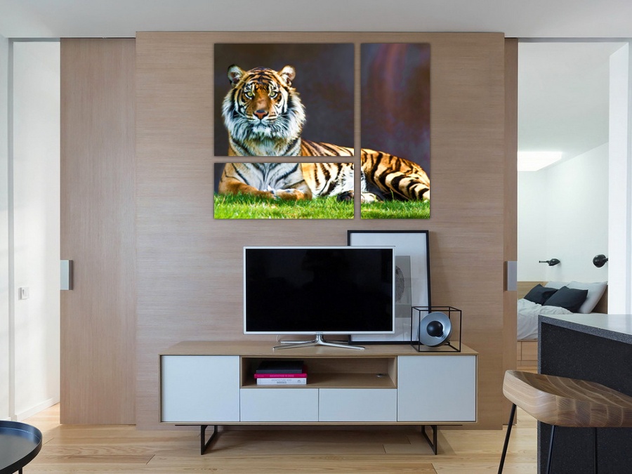 Статный тигр | Гостинная комната