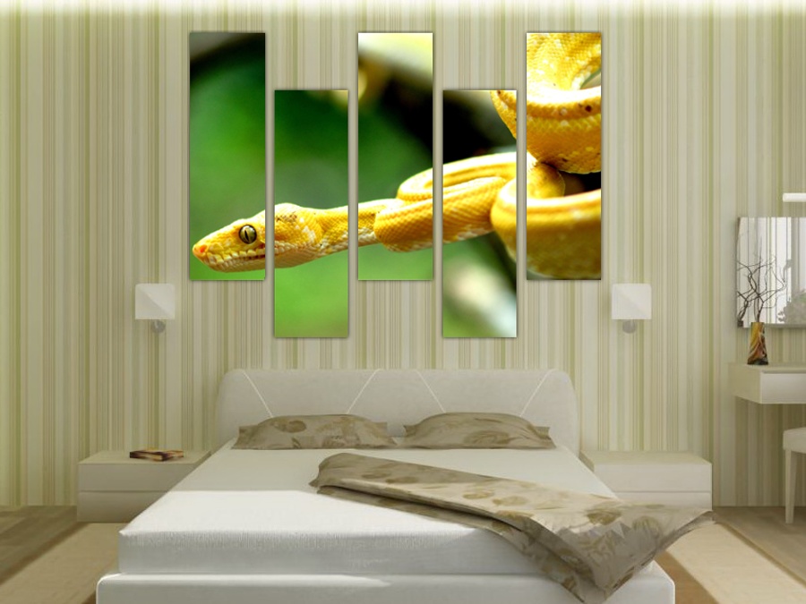Желтая змея | Спальная комната