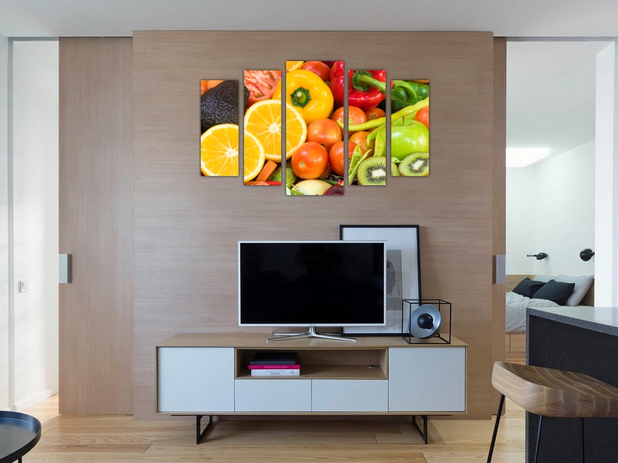 Вкусные фрукты и овощи | Гостинная комната