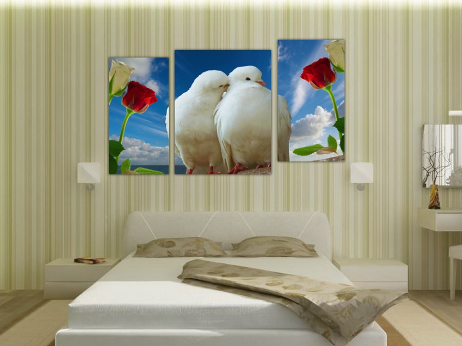 Голубь и голубка | Спальная комната