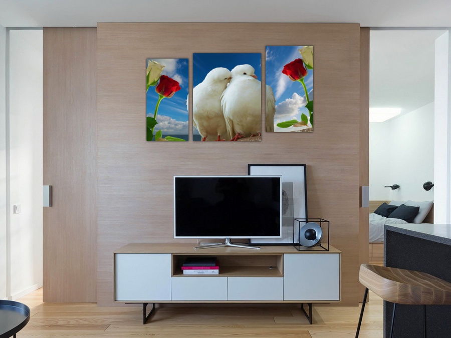 Голубь и голубка | Гостинная комната