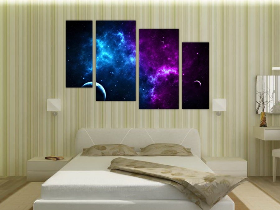 Красочная галактика | Спальная комната