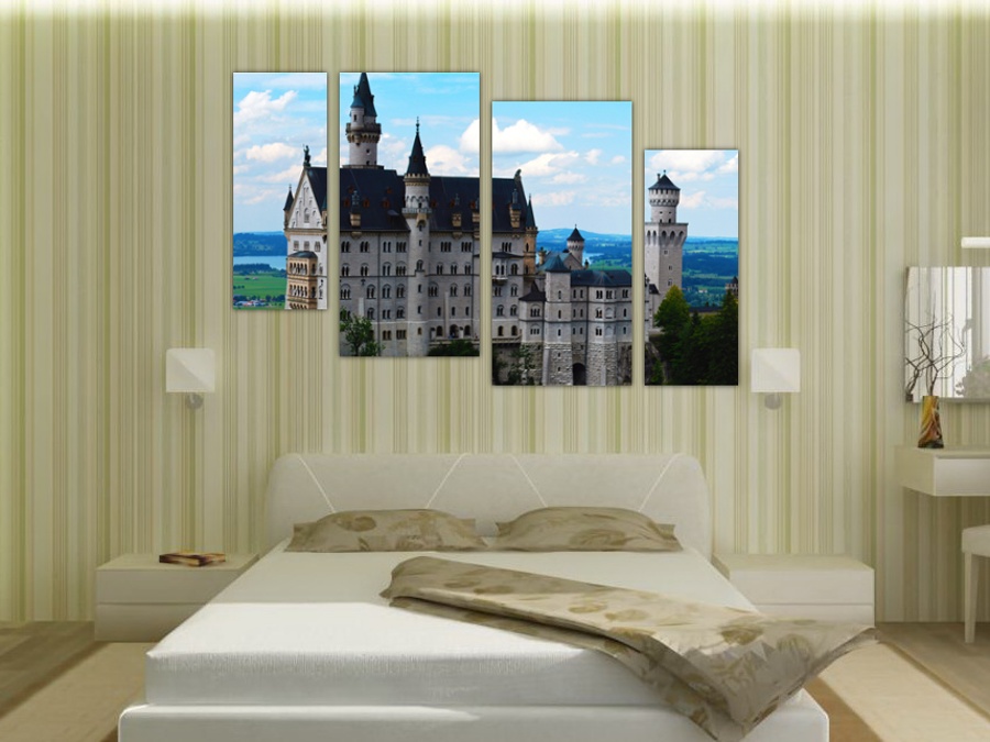 Замок в Германии | Спальная комната