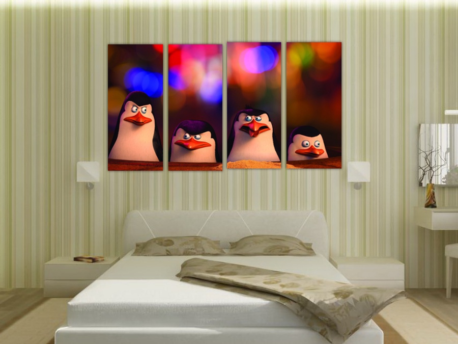 Пингвины из Мадагаскара | Спальная комната